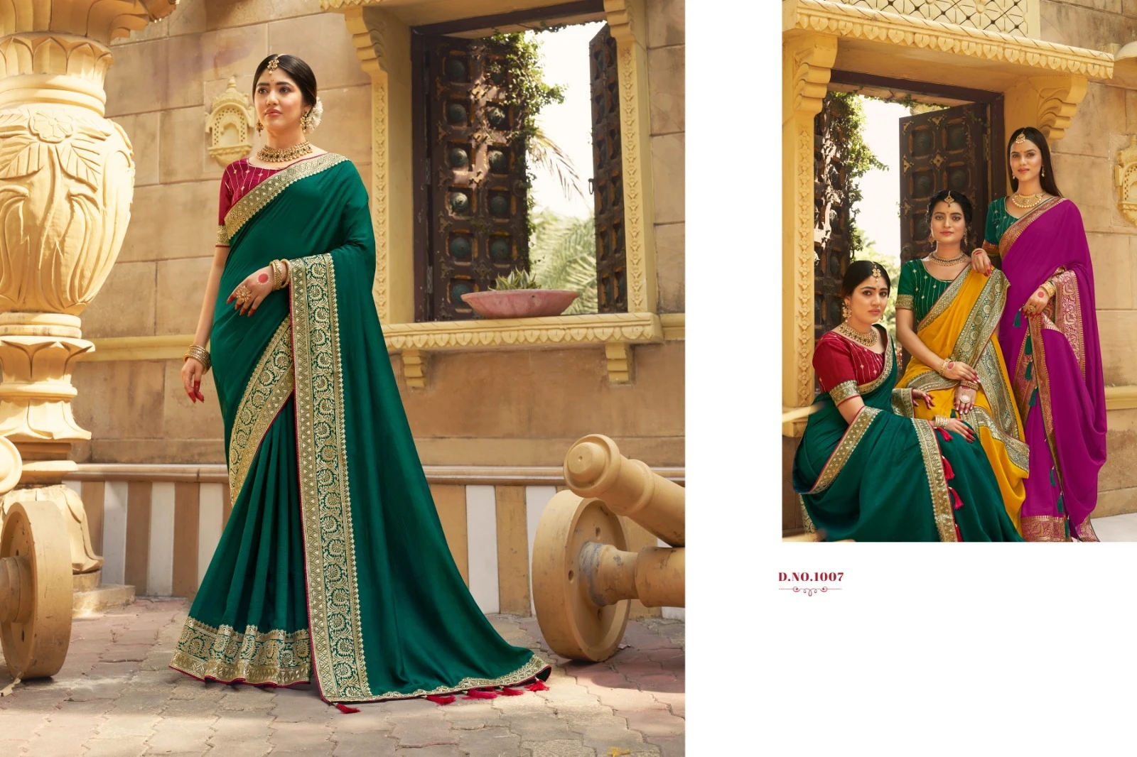 Suma Designer Manyta Vichitra Blooming Wholesale Fancy Sarees Catalog — Wholesale Sarees, MPA wholesale from Surat - Gallery Image 8